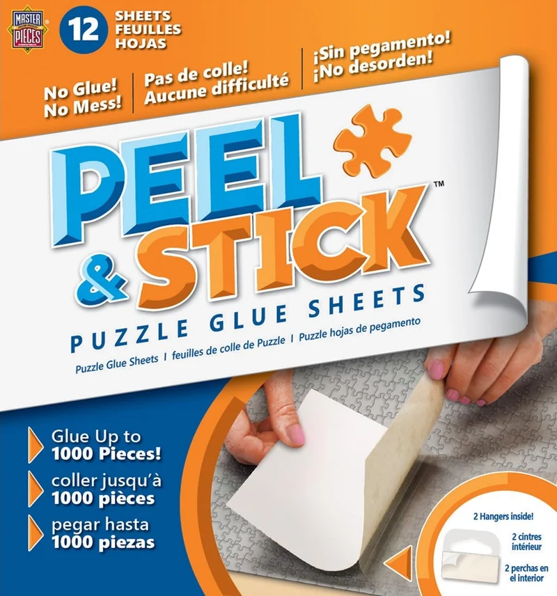 Peel & Stick Puzzle Glue Sheets