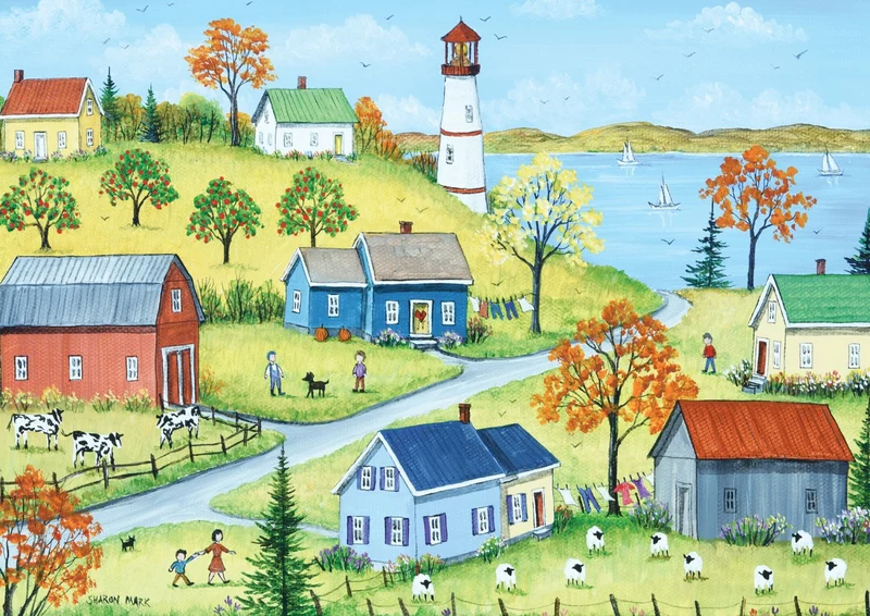 Autumn Day by the Lake, Sharon Mark