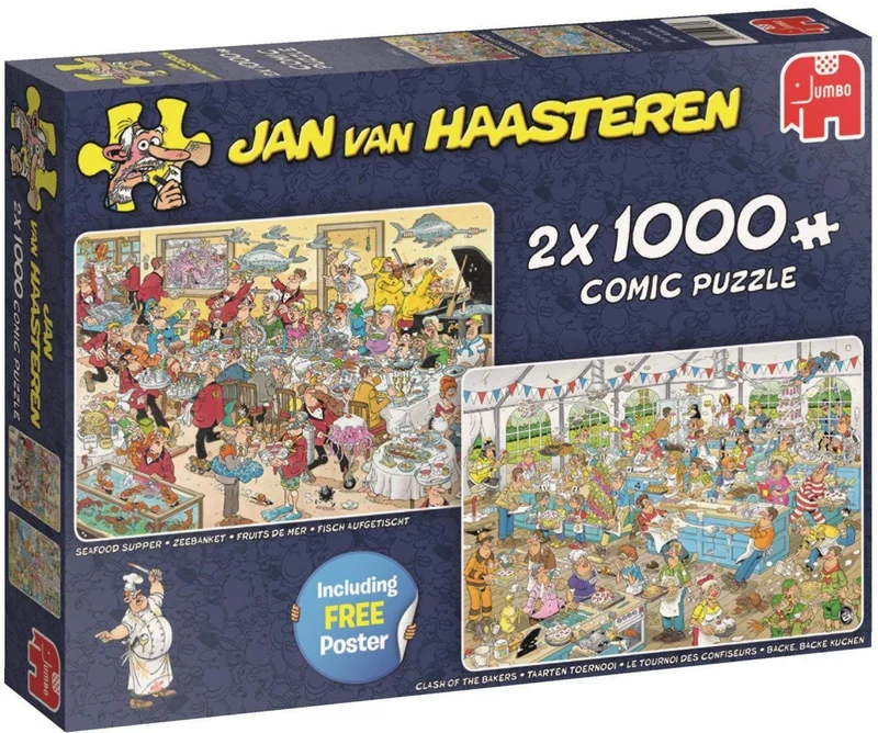 Seafood Supper & Clash of the Bakers, Jan van Haasteren (2-in-1)