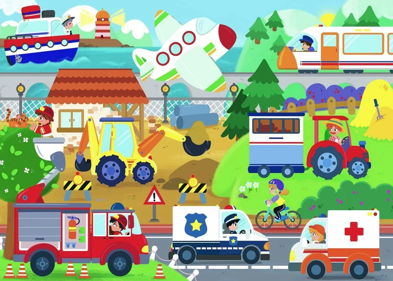 Flip-Flap Puzzle - Vehicles