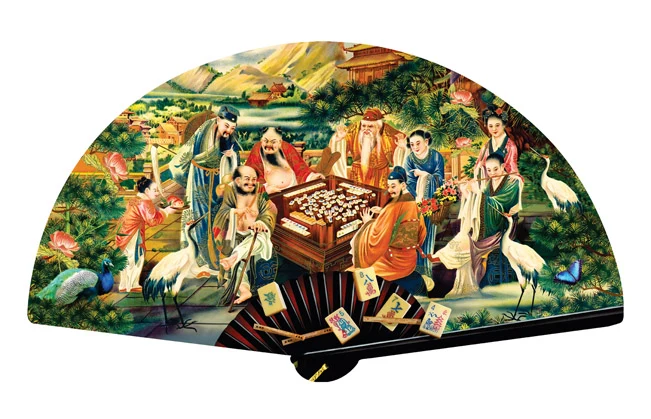 The Eight Immortals Play Mahjong (Shaped)