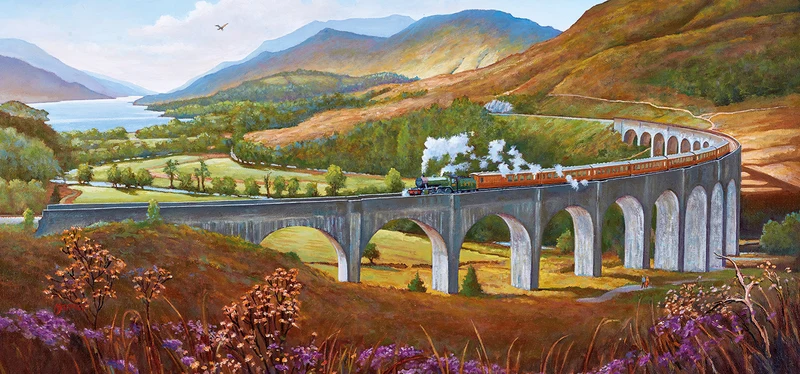 Glenfinnan Viaduct, Mike Jeffries (Panoramic)