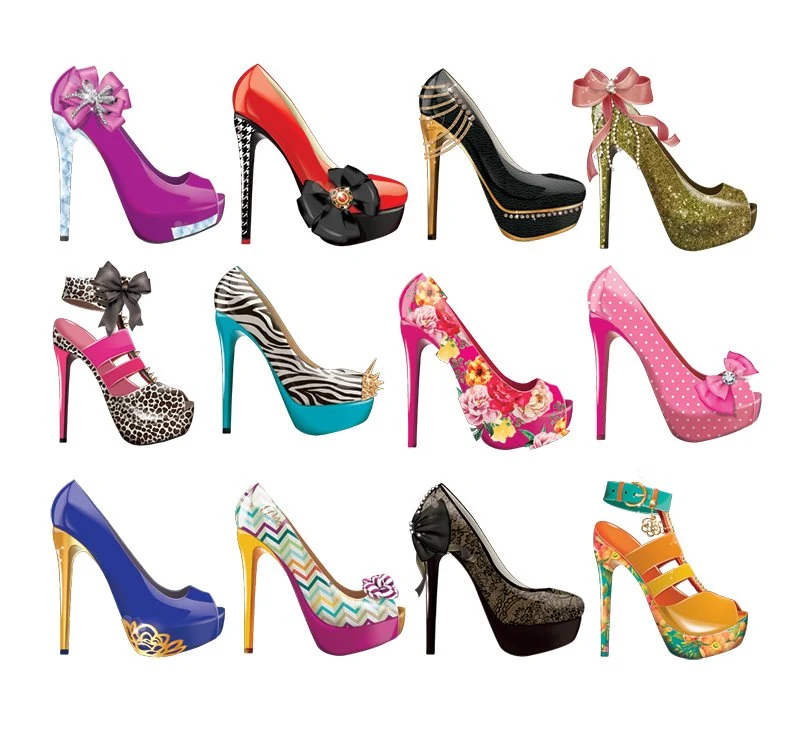 Shoes - 12 Mini Shaped Puzzles