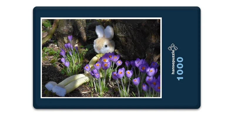 18811 Tierwelt - Hase im Krokus Puzzle
