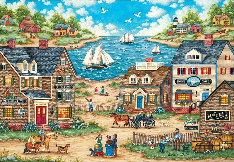 Mr. Wiggins' Whirligigs, Bonnie White (1000pcs) (EZ Grip)