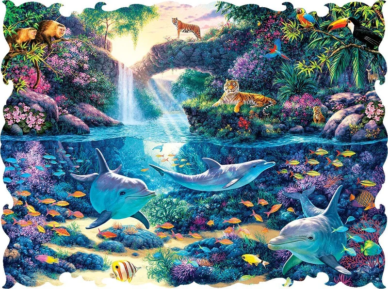 Jungle Paradise, Steve Read - Custom Cut Pieces