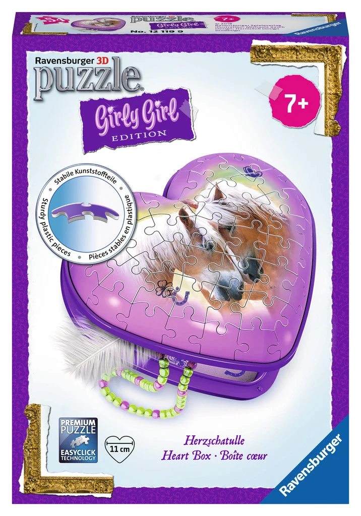 Ravensburger Heart Box - Horses (3D Puzzle)