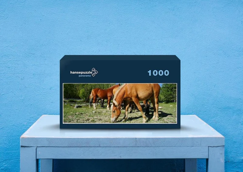 16844 Tierwelt - Pferde auf Koppel Puzzle