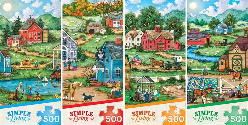 Simple Living, Bonnie White - 4 Pack Assortment
