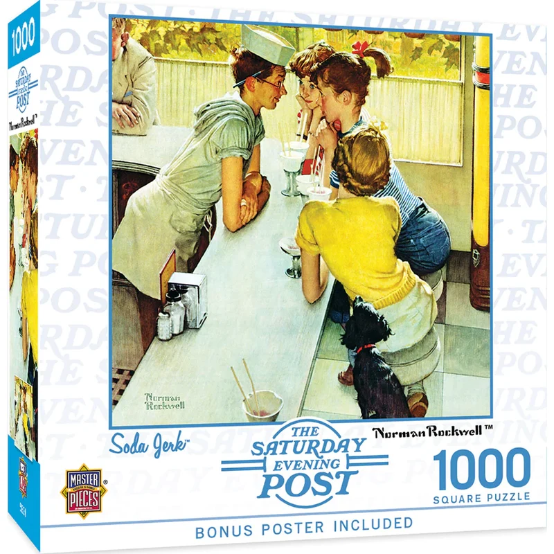 Saturday Evening Post - Soda Jerk, Norman Rockwell (1000pcs)