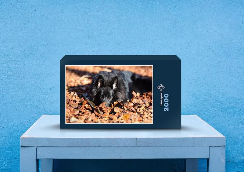 30840 Tierwelt - Hund im Laub Puzzle