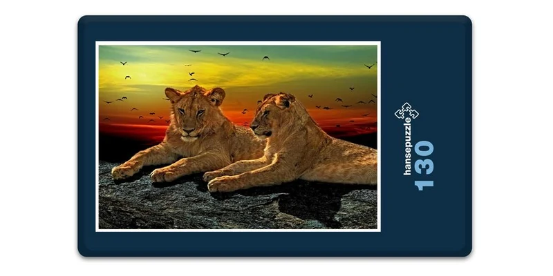 16909 Tierwelt - Löwen-Paar Puzzle