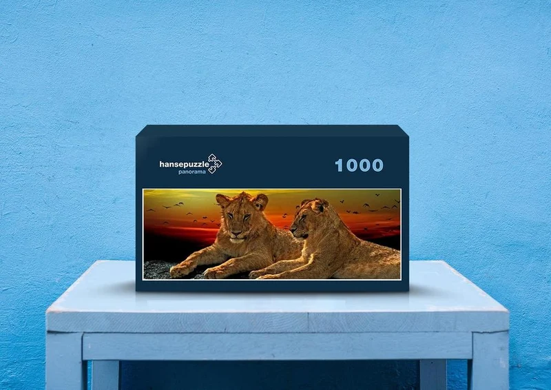 16909 Tierwelt - Löwen-Paar Puzzle