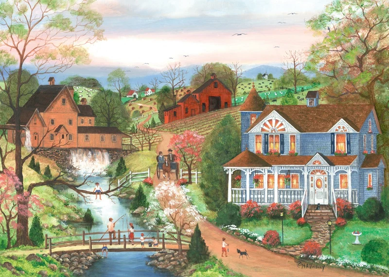 Ravensburger The Fishing Lesson, Mary Ann Vessey