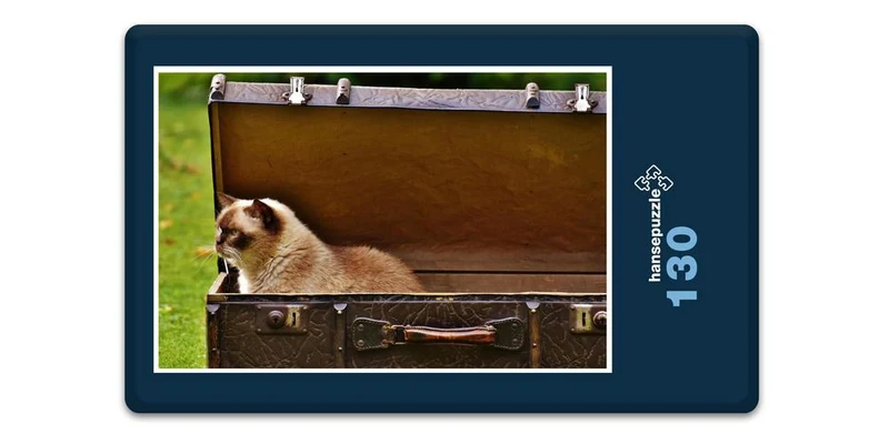 16667 Tierwelt - Katze im Koffer Puzzle