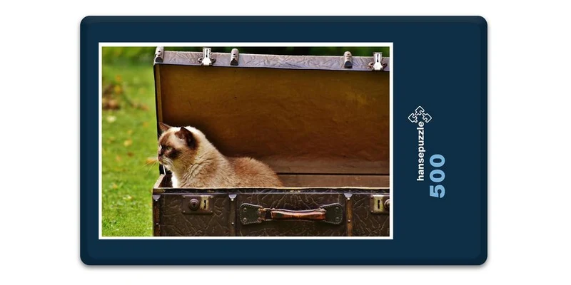 16667 Tierwelt - Katze im Koffer Puzzle