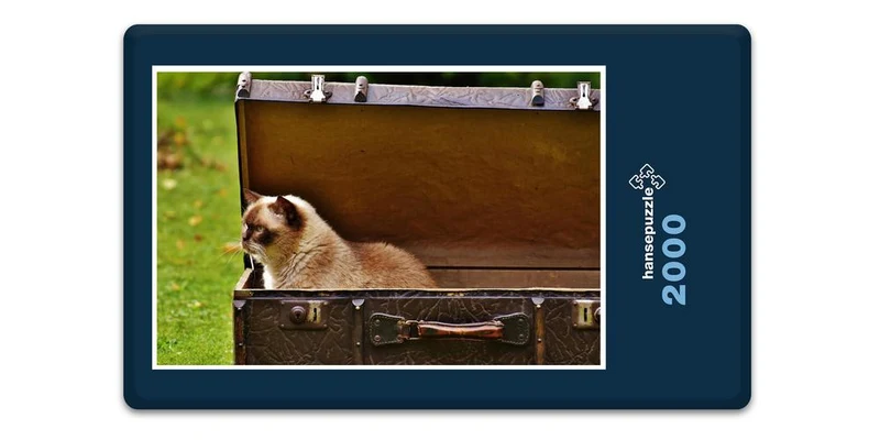 16667 Tierwelt - Katze im Koffer Puzzle