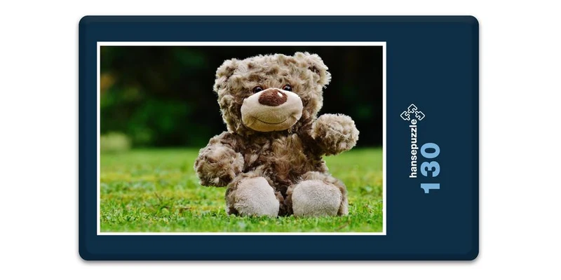 18060 Tierwelt - Teddy auf der Wiese Puzzle