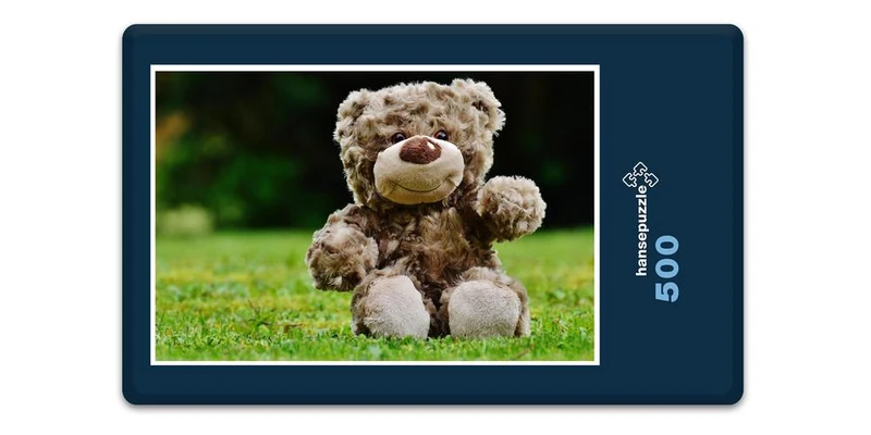 18060 Tierwelt - Teddy auf der Wiese Puzzle