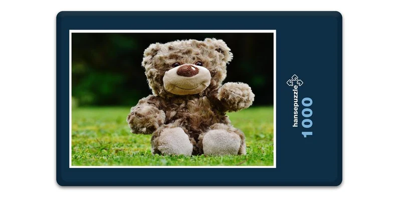 18060 Tierwelt - Teddy auf der Wiese Puzzle