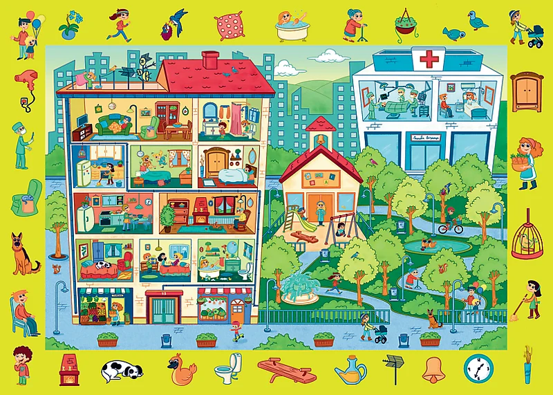 Visit the Town - Observation Puzzle