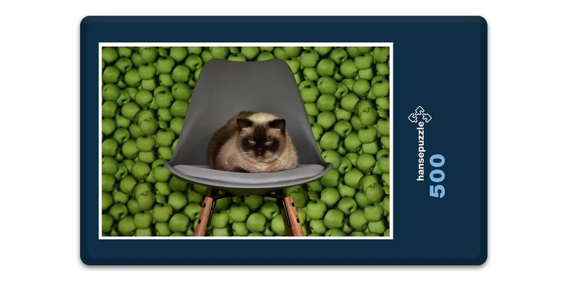 18050 Tierwelt - Katze auf Stuhl Puzzle