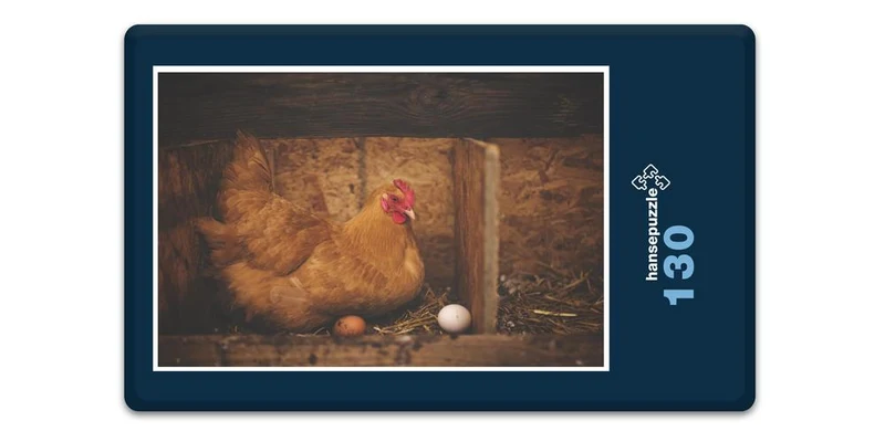 19022 Tierwelt - Henne mit Ei Puzzle