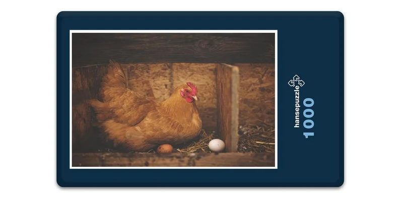 19022 Tierwelt - Henne mit Ei Puzzle