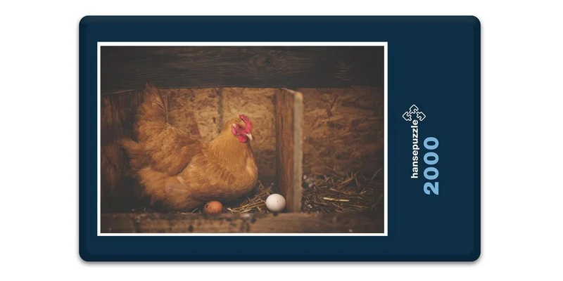 19022 Tierwelt - Henne mit Ei Puzzle