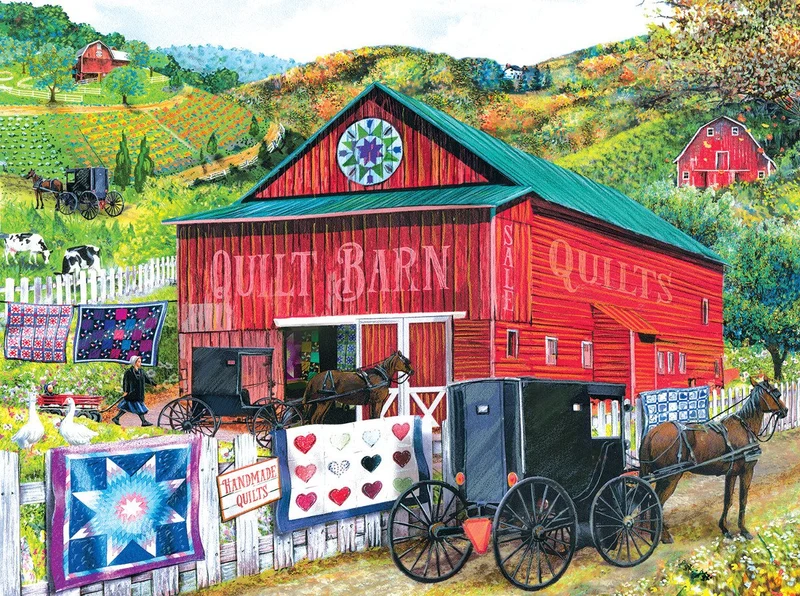 Stopping at the Quilt Barn, Tom Wood