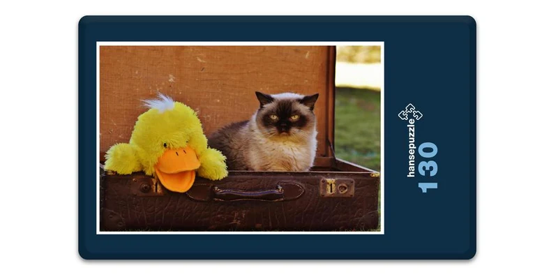 17058 Reisen - Katze im Koffer Puzzle