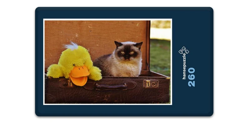 17058 Reisen - Katze im Koffer Puzzle