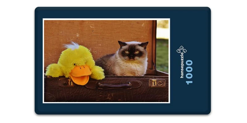 17058 Reisen - Katze im Koffer Puzzle