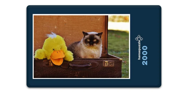 17058 Reisen - Katze im Koffer Puzzle
