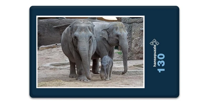 18048 Tierwelt - Elefanten-Familie Puzzle
