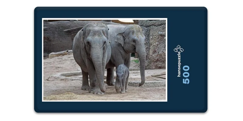 18048 Tierwelt - Elefanten-Familie Puzzle