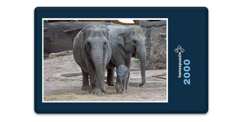 18048 Tierwelt - Elefanten-Familie Puzzle