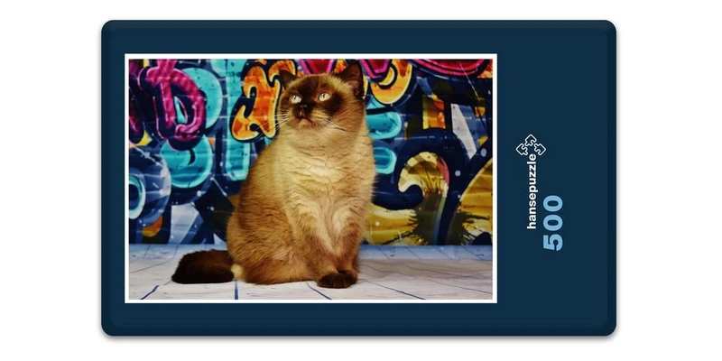 17106 Tierwelt - Katzen-Kunst Puzzle