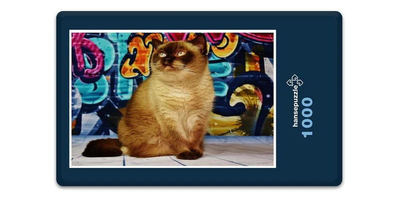 17106 Tierwelt - Katzen-Kunst Puzzle