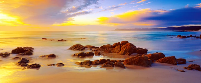 Friendly Beaches - Tasmania, Australia (Panoramic)