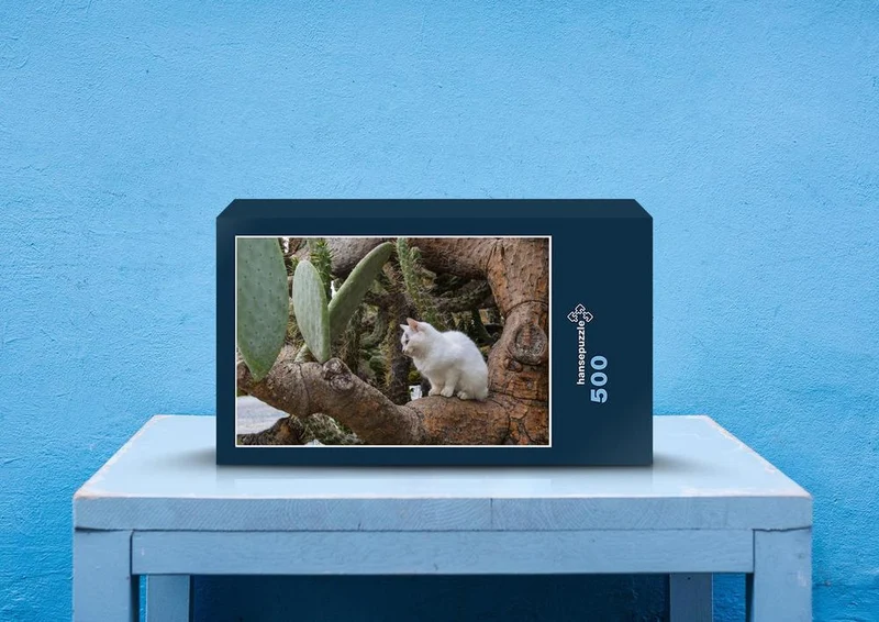 29343 Tierwelt - Katze im Kaktus Puzzle