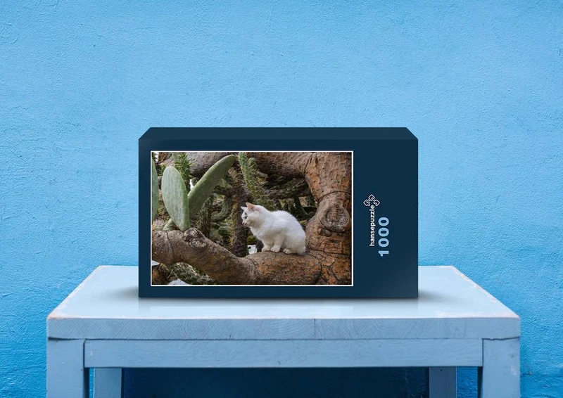 29343 Tierwelt - Katze im Kaktus Puzzle