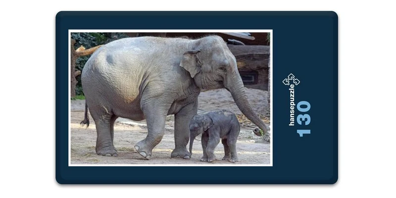 17105 Tierwelt - Elefant mit Baby Puzzle