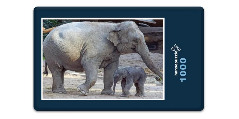 17105 Tierwelt - Elefant mit Baby Puzzle