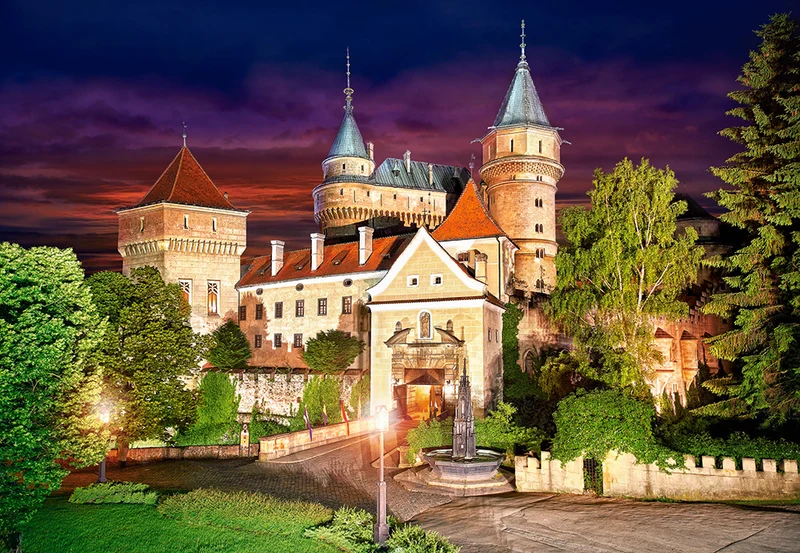 Bojnice Castle at Night