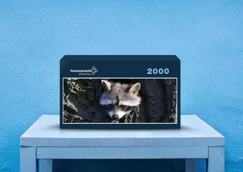 18043 Tierwelt - Waschbär im Baum Puzzle
