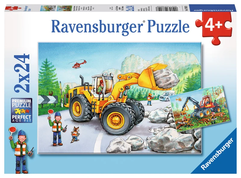 Ravensburger Diggers at Work (2 Puzzles)