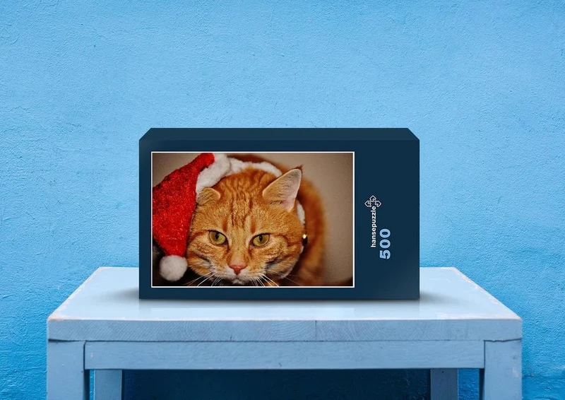 29214 Tierwelt - Weihnachts-Katze Puzzle