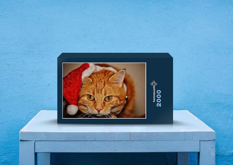 29214 Tierwelt - Weihnachts-Katze Puzzle