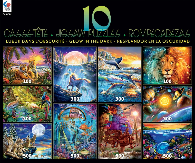 Glow in the Dark 10 in 1 Deluxe Set